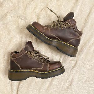 Vintage Brown Leather Dr Marten Boots